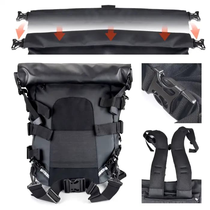 Sac à Dos de Voyage Étanche Universel pour Moto