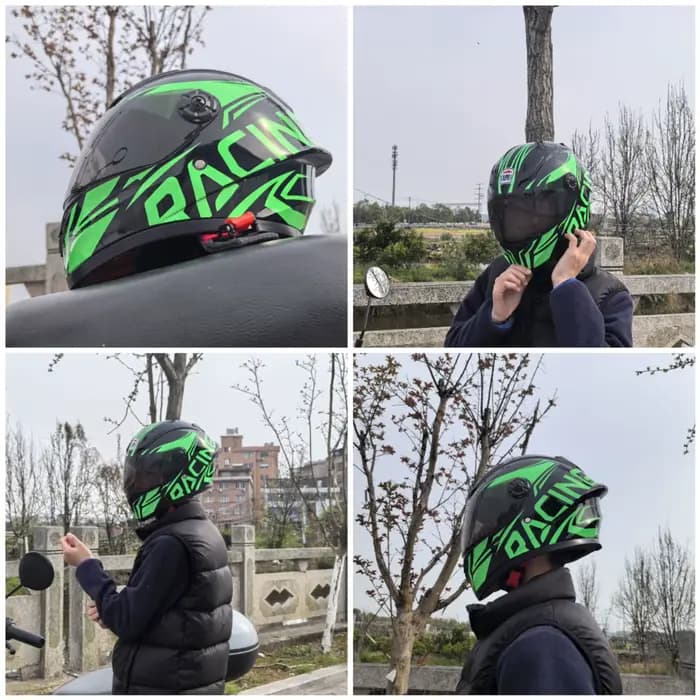 Nouveau casque intégral pour enfants Kart Locomotive Cool