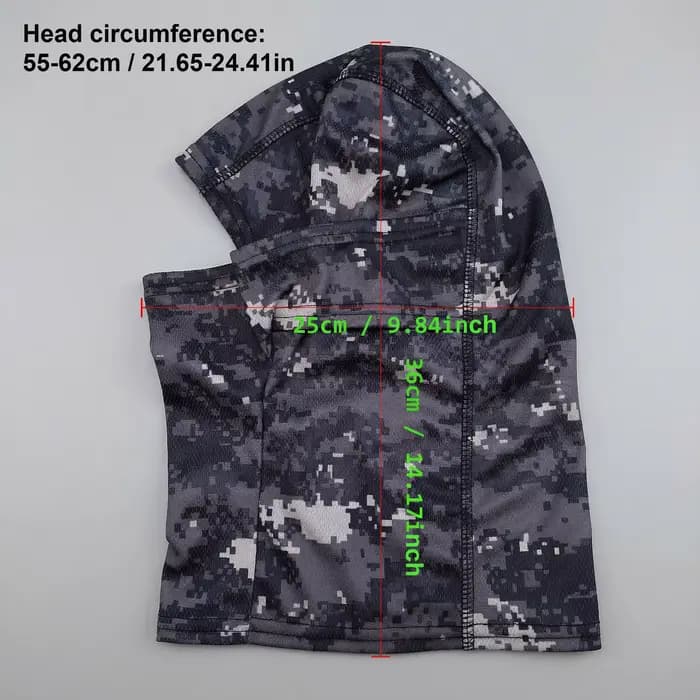 Cagoule d'été élastique et respirante pour homme et femme