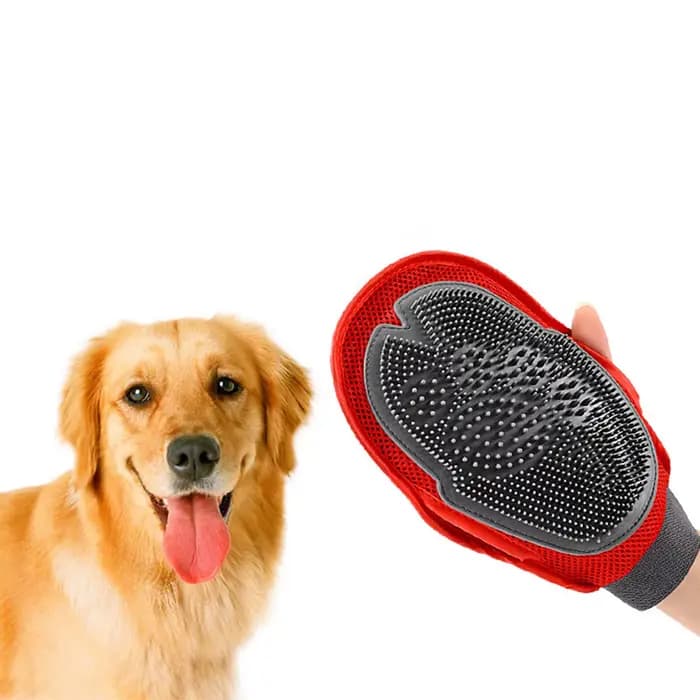 Gant de Massage de nettoyage pour outil de toilettage pour animaux de compagnie chien chat démêlage bain enlever les poils lâches gant de brosse pour animaux de compagnie