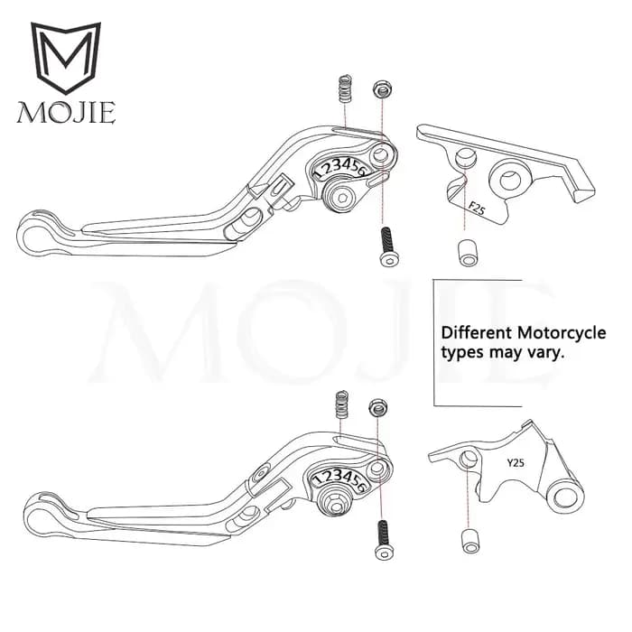 Leviers de frein et d'embrayage pour Yamaha XMAX125 X MAX XMAX 125 2006 – 2022