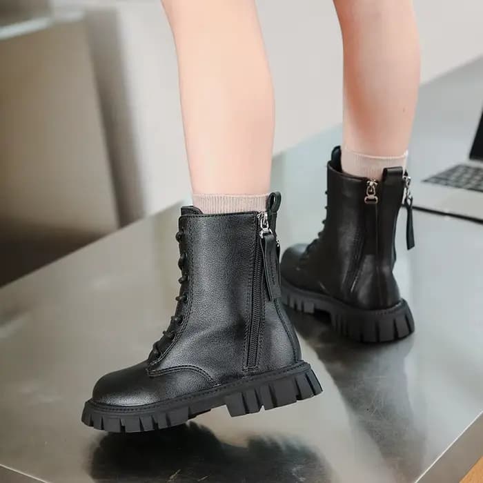 Bottes d'équitation confortables à bout rond et semelles épaisses