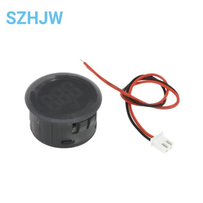 Voltmètre circulaire à affichage numérique LED DC 4-100V