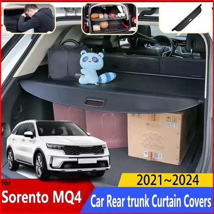 Rangement de bagages arrière rétractable étanche résistant à l'usure