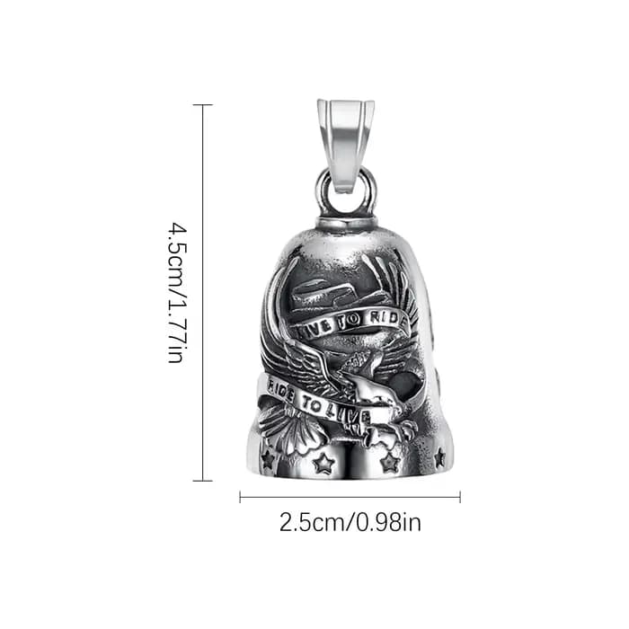 Cloche de moto en acier inoxydable