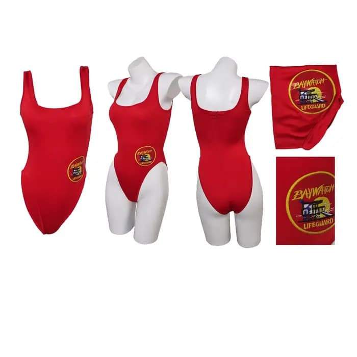 Femmes adultes C.J. Parker Cosplay combinaison d'été maillots de bain tenues maillot de bain Baywatch fantaisie Costume Halloween carnaval Costume