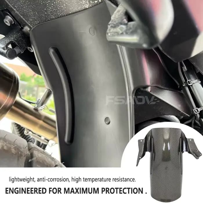 Garde-boue arrière de moto en carbone