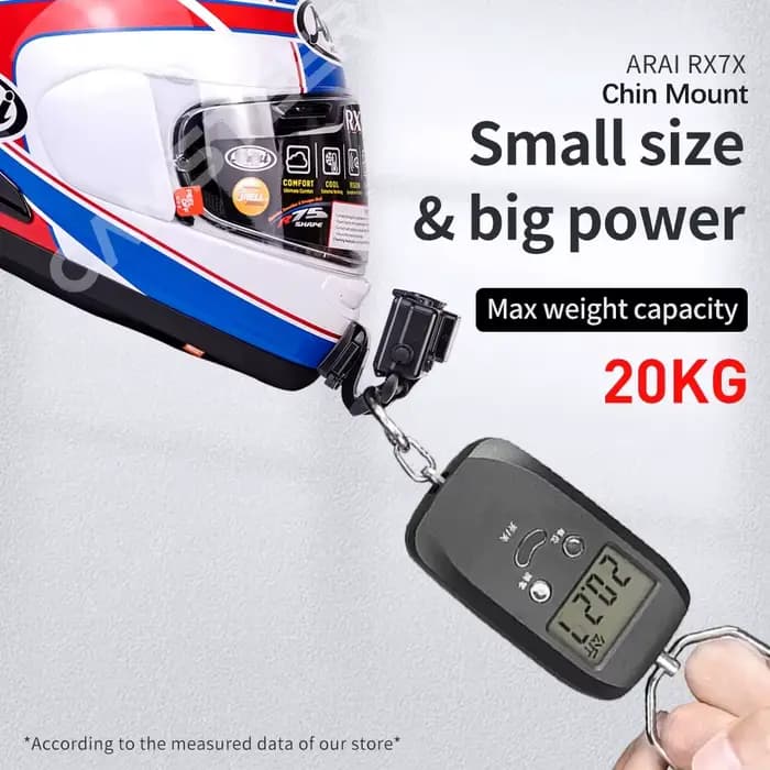 Support de mentonnière personnalisé en aluminium pour casque de moto Arai RX7X