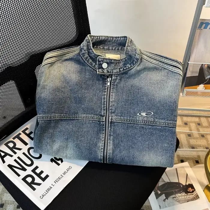 Veste en jean pour homme de style américain