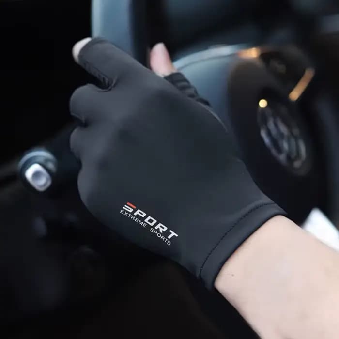 Gants de course de moto en soie glacée pour hommes et femmes
