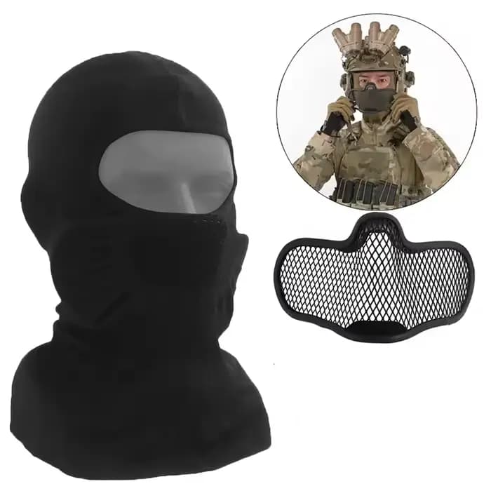 Masque tactique intégral haute élasticité respirant