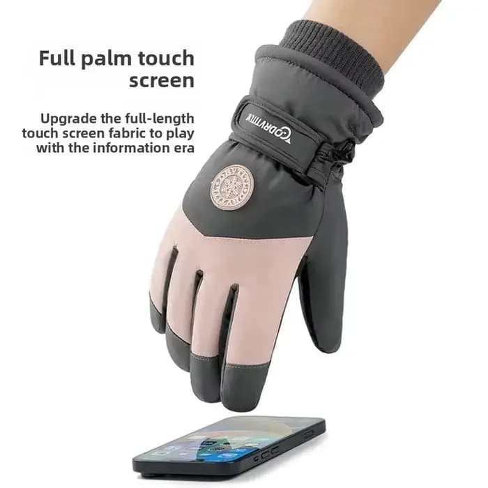 Gants de moto en polaire chauds