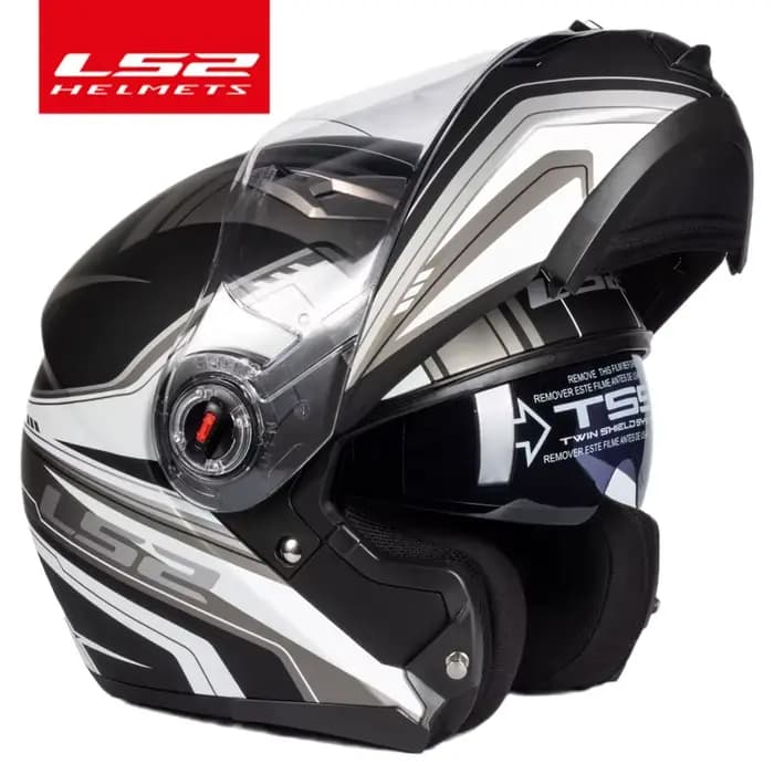 Capacete LS2 FF370 casque de moto rabattable LS2 casques modulaires à double lentille avec pare-soleil casco