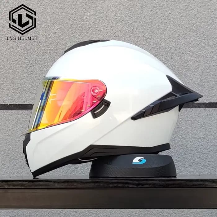Casque de moto pour adulte LVS de haute qualité avec double visière et protection intégrale