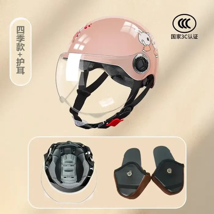 Casque de moto enfant 6-14 ans unisexe sécurité