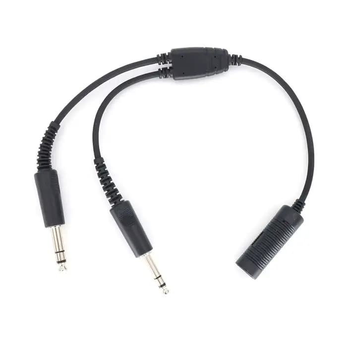 Adaptateur casque double usage | 7,1 mm-PJ068/PJ055 | Économisez de transporter des casques supplémentaires | Avion Airbus vers GA