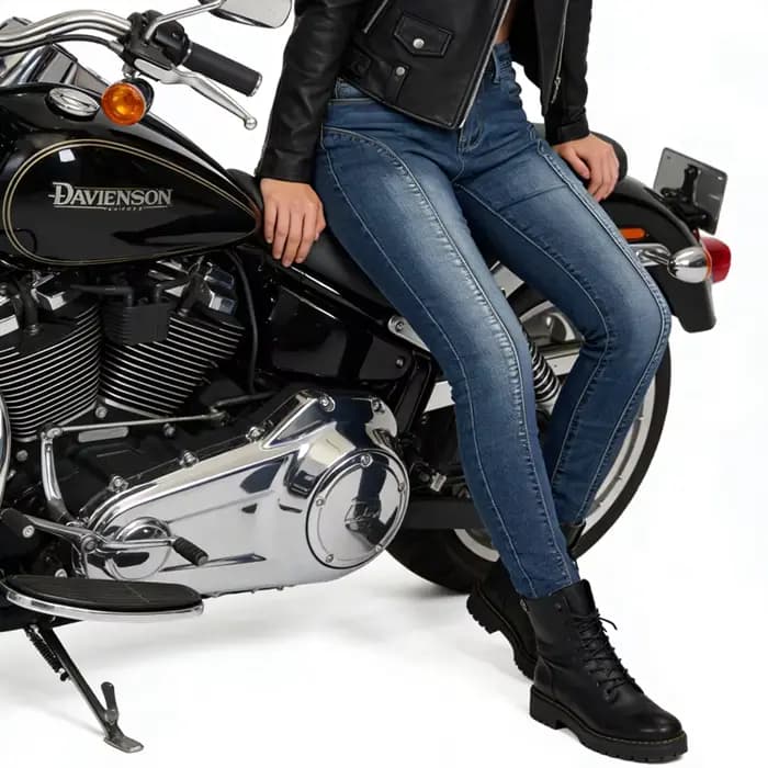 Jeans de protection pour femmes, pantalons de moto bleus, équipement de protection, pantalons de moto 905