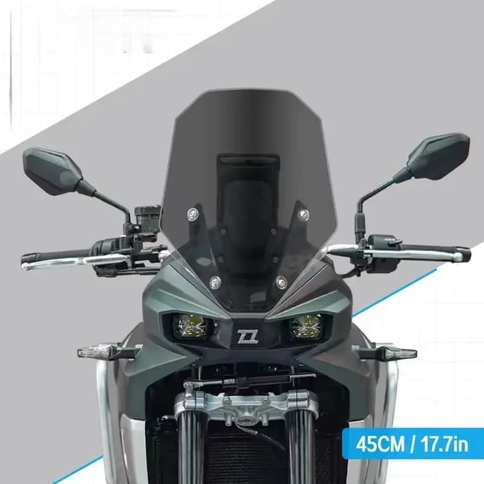 KY800X accessoire moto avec pare-brise surélevé adapté au rallye Colonial Kove 800X KY