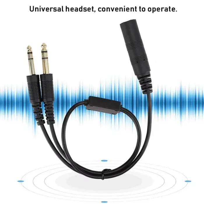 Adaptateur de casque d'aviation générale pour hélicoptère, connecteur de casque, Communication d'avion, convertisseur d'écouteurs