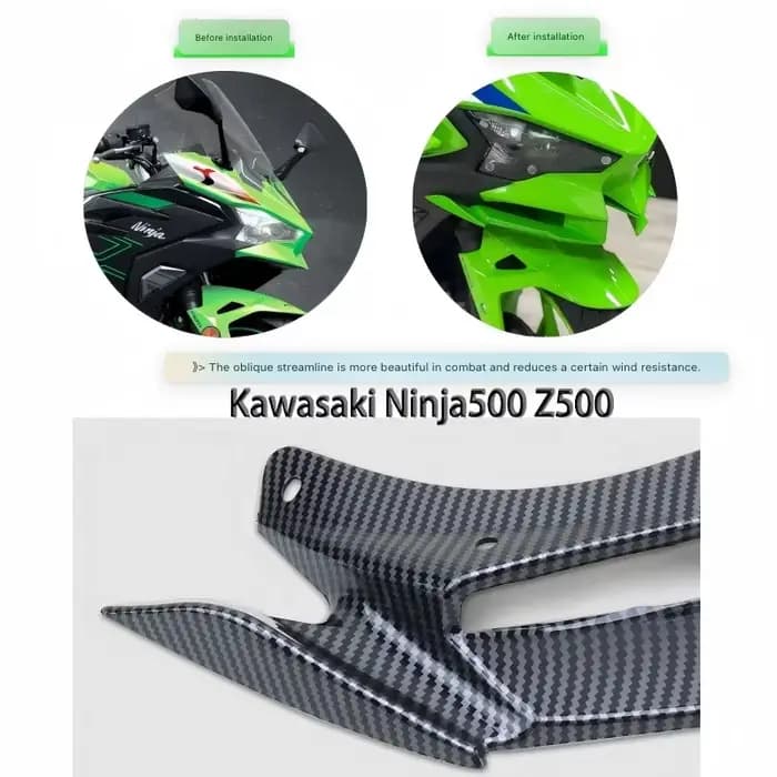 Ailerons avant Kawasaki Ninja 500 2024-2025
