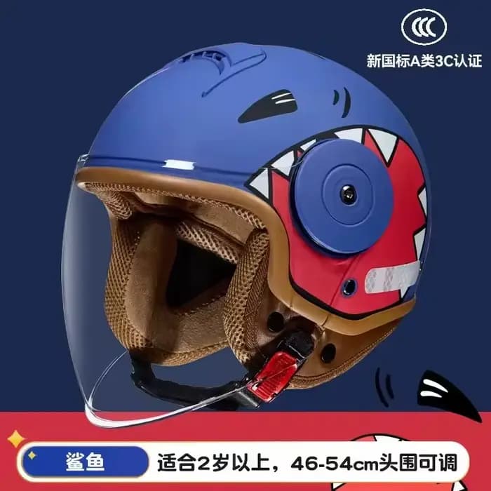 Modèle de bande dessinée enfant Moto casque intégral pour enfants Casco