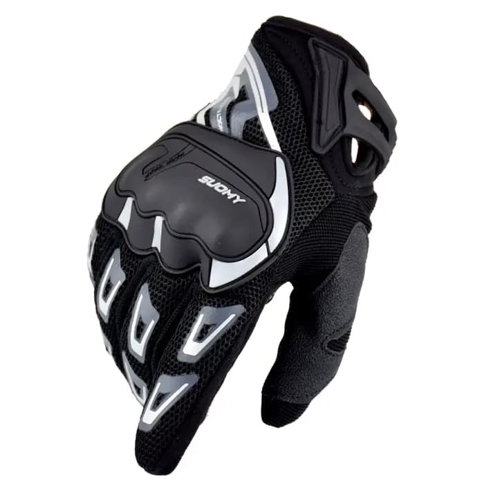 Gants de Moto de Course Respirants à Doigts Complets