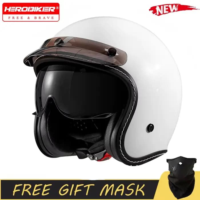 Casque de Moto à visage ouvert