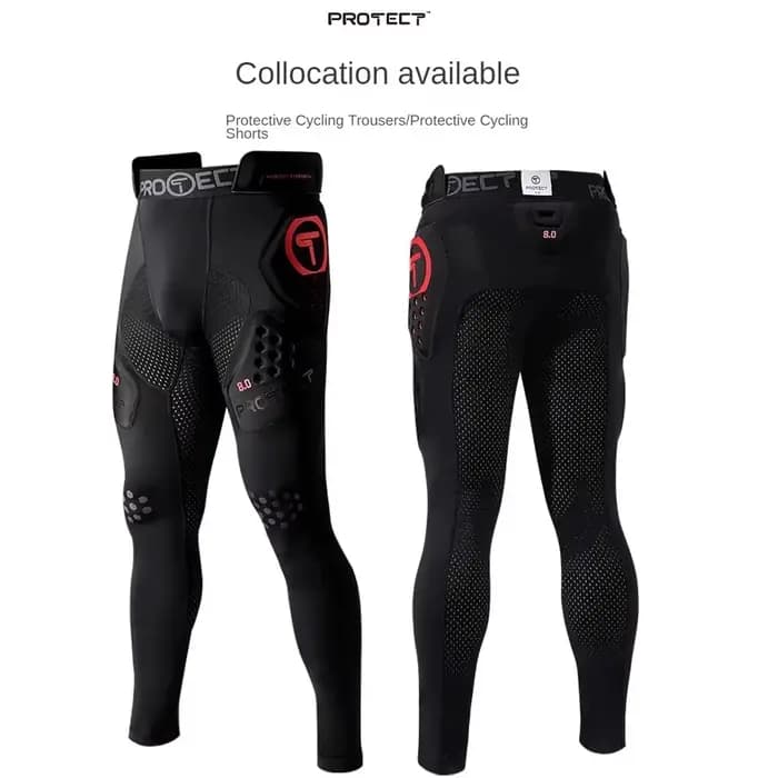 Pantalon de moto respirant avec armure de genou et de hanche