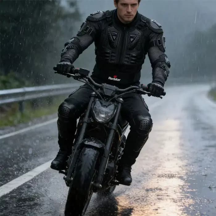 Blouson de moto avec protection intégrale pour homme