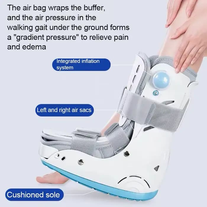 Botte de Fracture de marche gonflable réglable, attelle de marche à Air pour entorse de la cheville et du mollet, botte orthopédique