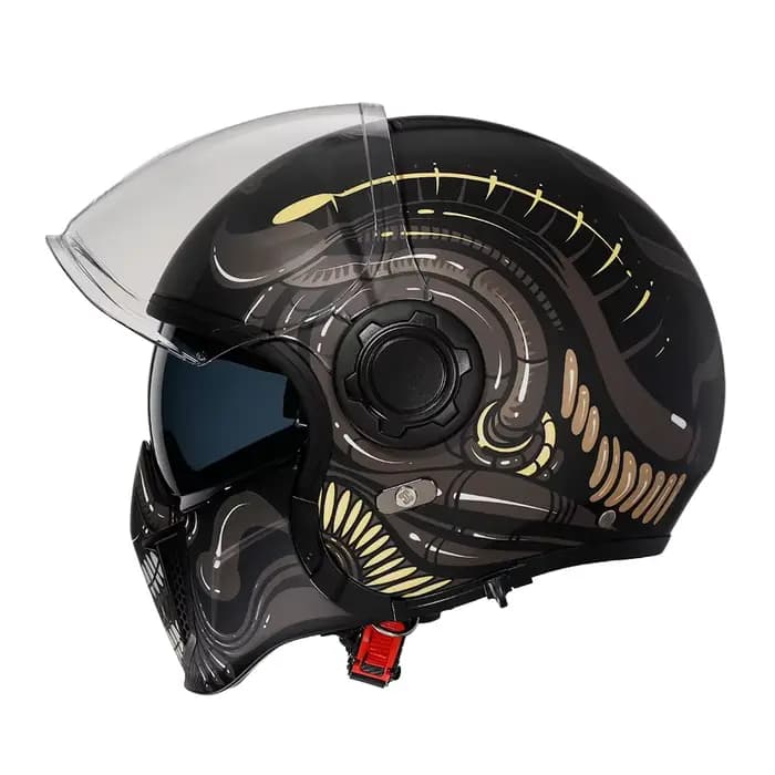 Casque De Moto modulaire intégral visage ouvert casques rétro DOT ECE approuvé CYRIL OP12A Capacete