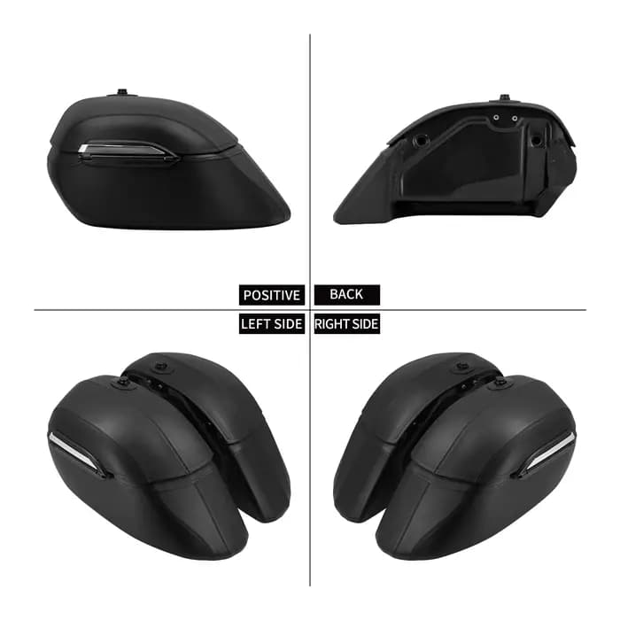 Sacoches de moto universelles classiques noires