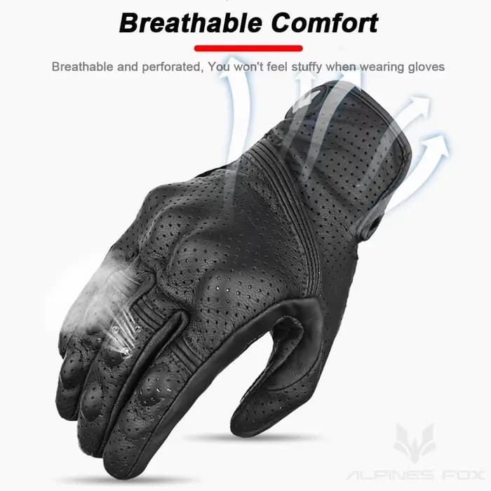 Gants de Moto Longs en Cuir group pour Homme et Femme