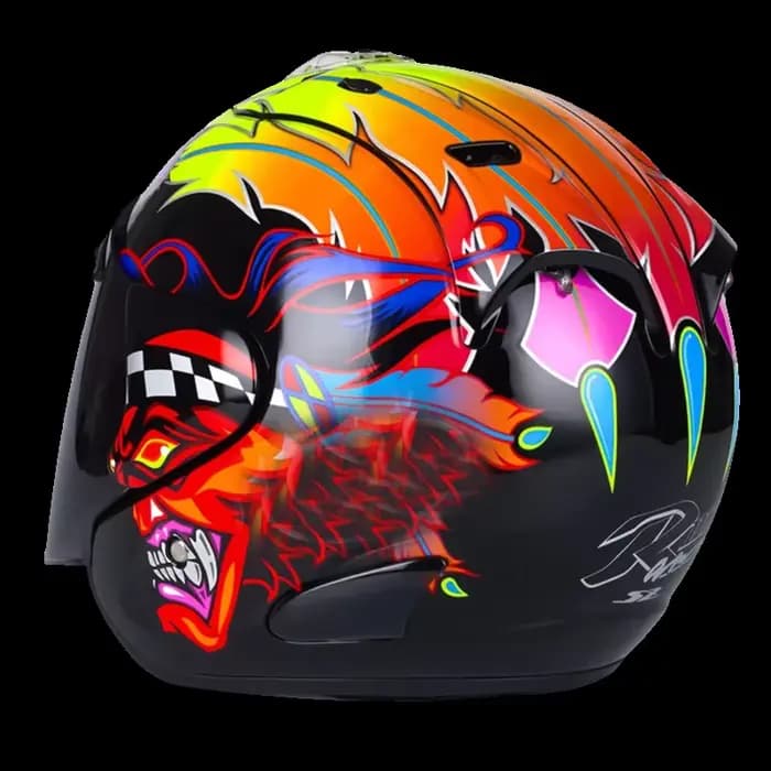 Casque de moto de course à visage ouvert pour femmes et hommes