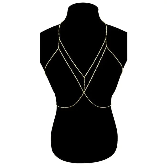 Chaîne de corps sexy et élégante pour femme, chaîne de poitrine et de clavicule, avec pampilles, accessoire de bikini, tendance et attrayant