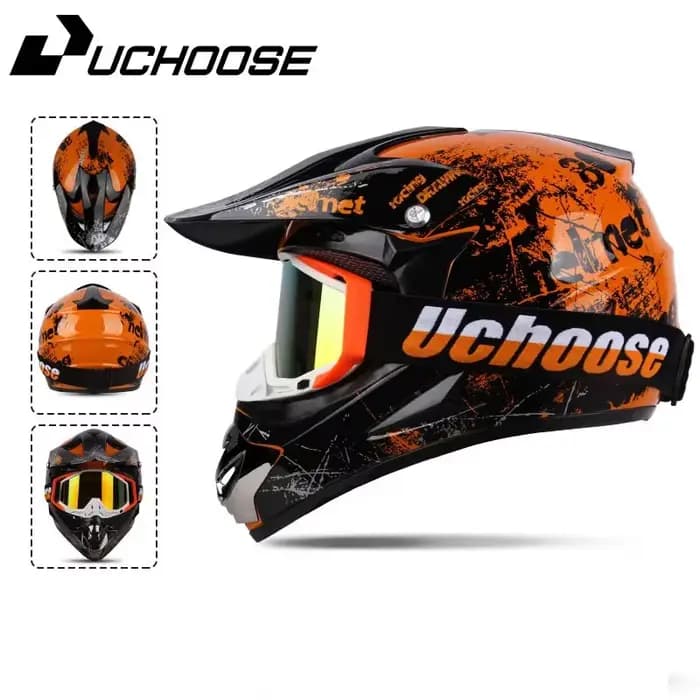 Casque de moto UCHOOSE professionnel pour motocross et tout-terrain