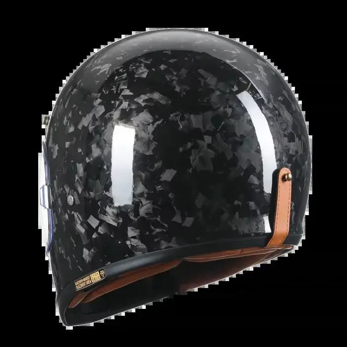 Casque de moto intégral léger en fibre de carbone pour hommes et femmes