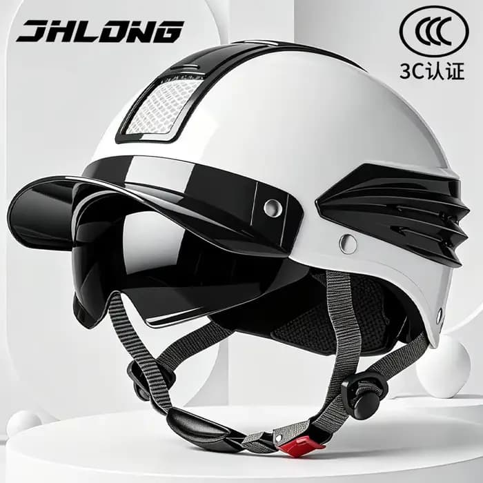 Casque de moto vintage respirant pour l'été