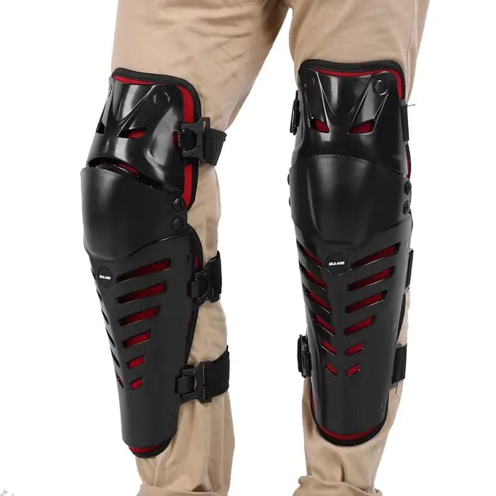 Genouillères de motocross en PE, protection souple pour genoux de moto tout-terrain, protège-genoux pour VTT et conduite hors route