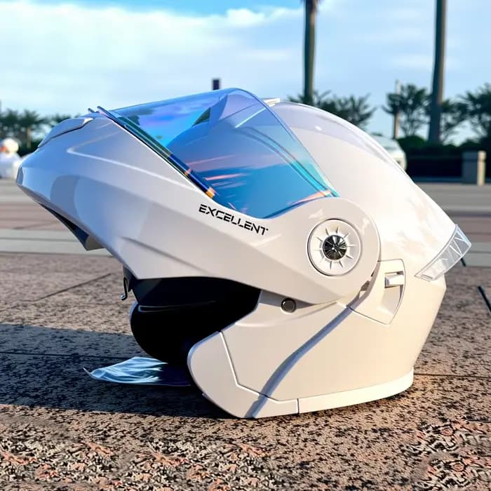 Casque de moto électrique certifié 3C norme nationale, pour hommes et femmes, chaud pour l'hiver, intégral, universel quatre saisons