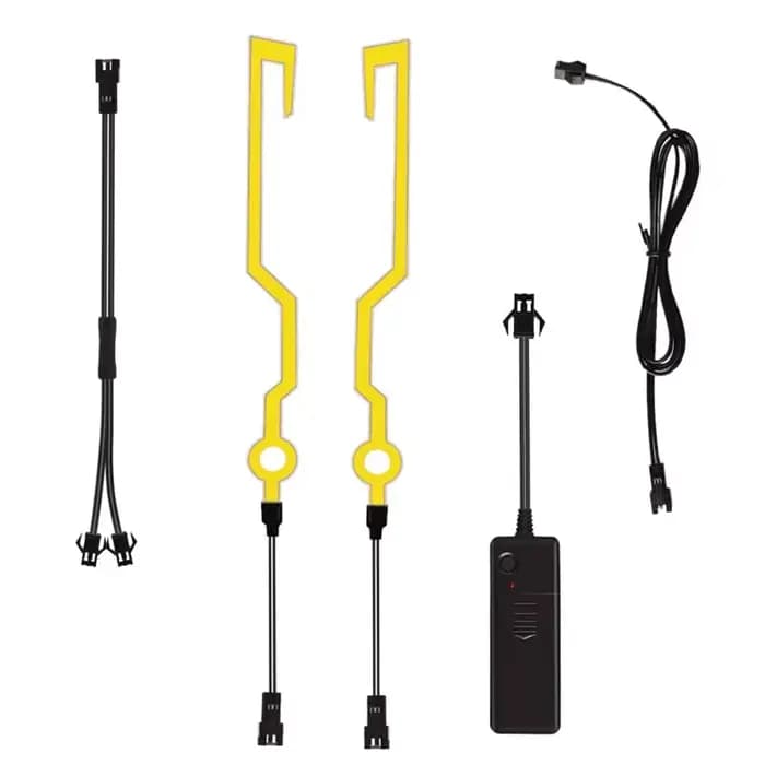 Lumière LED noire pour casque de moto