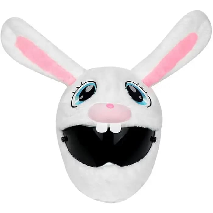 Juste de casque de moto en peluche de dessin animé drôle