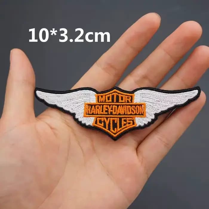 Patchs brodés Harley Davidson Punk Eagle à thermocoller pour vêtements