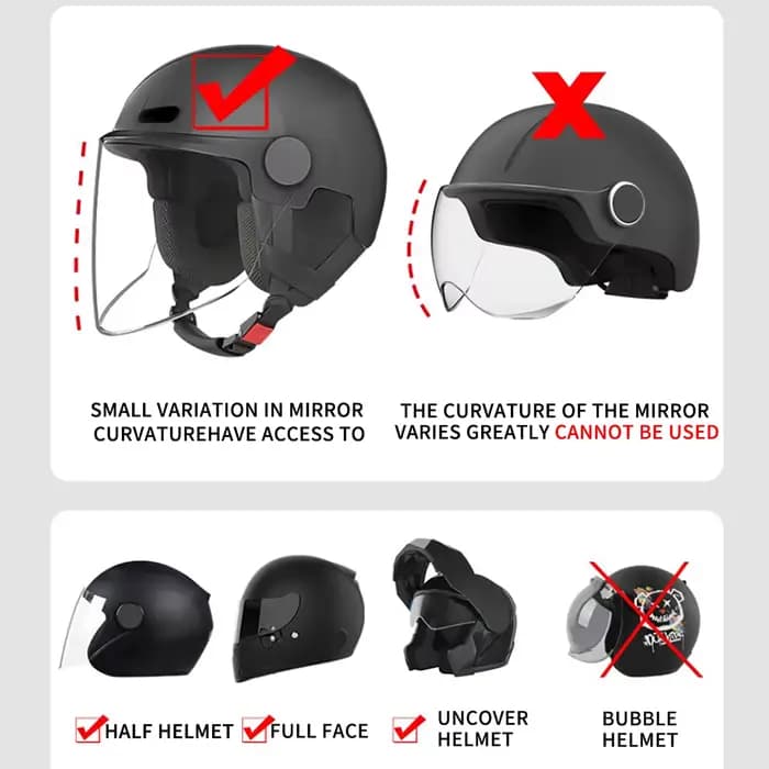 1 ensemble de Film antibuée Anti-éblouissement pour casque de moto