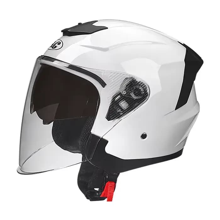 Casque de moto femme visage ouvert