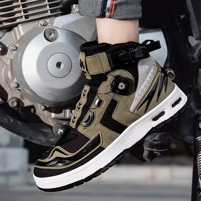 Bottes de moto antidérapantes à la mode et à la mode