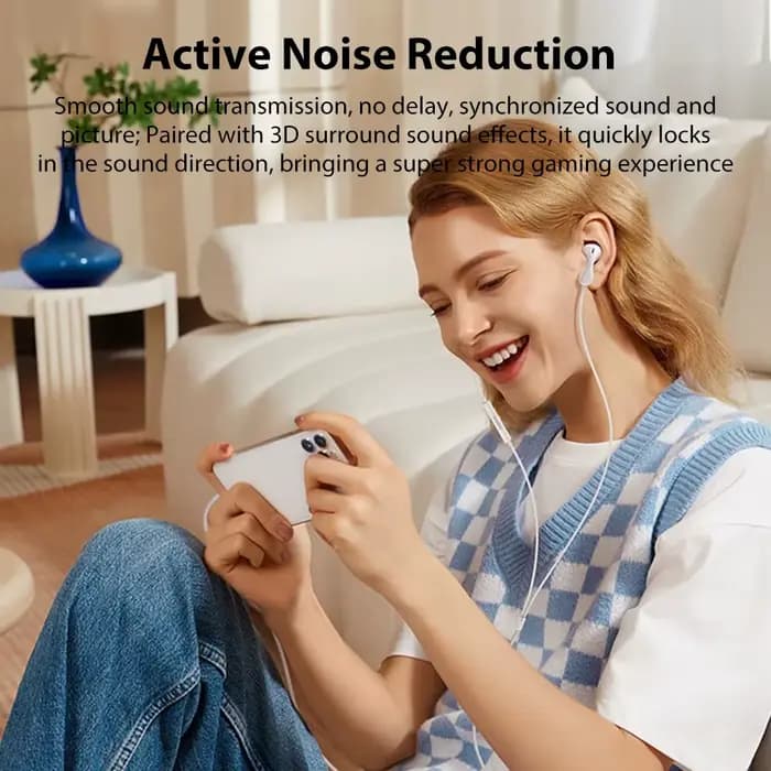 Écouteurs filaires USB Type C avec Microphone, 3.5mm, pour Samsung iPhone 17, Xiaomi, Huawei, Oppo, casque de contrôle de ligne HiFi