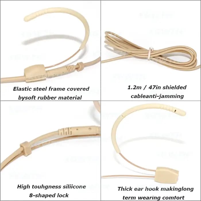 Micro omnidirectionnel pour casque, double bande de sauna, Shure Sennheiser, AKG, ata Pro, Audio Technica, 4 broches, 3 broches, TA4F