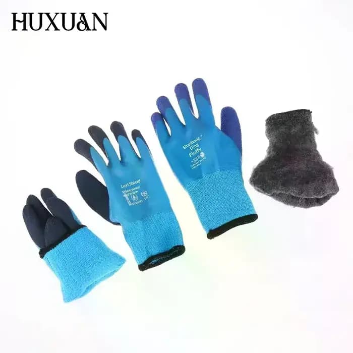1 paire de gants de sécurité de travail imperméables