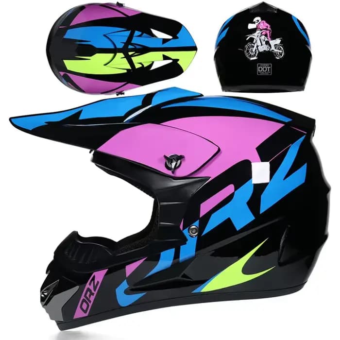 Casque de moto tout-terrain pour enfants et adultes
